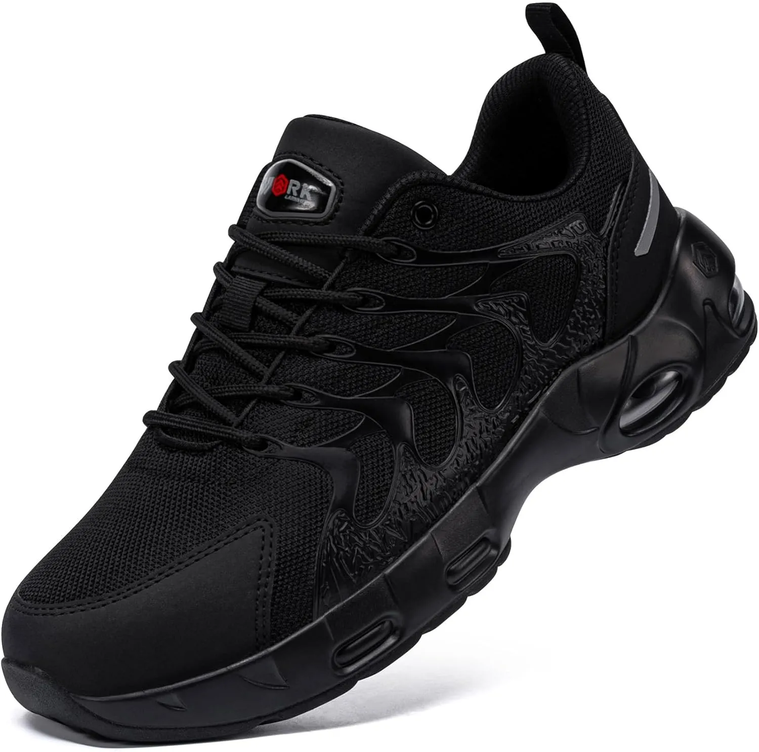 LARNMERN Steel Toe Shoes for Men Lightweight Safety Shoes Work Air Cushion Construction Zapatos Punta de Acero para Hombres