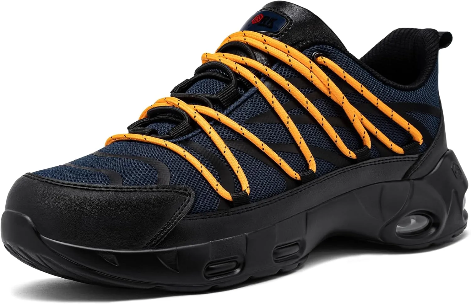 LARNMERN Steel Toe Shoes for Men Lightweight Safety Shoes Work Air Cushion Construction Zapatos Punta de Acero para Hombres