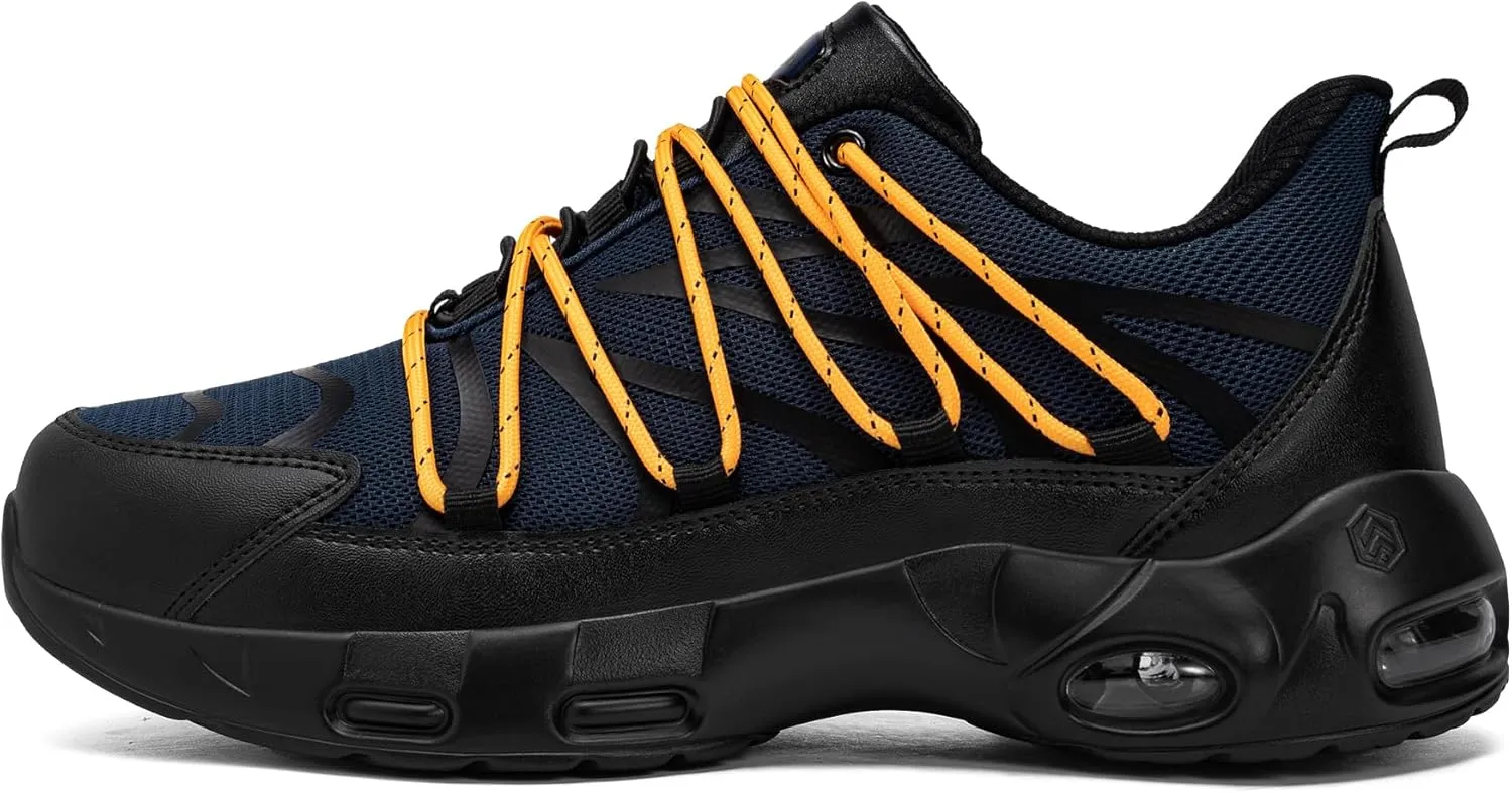 LARNMERN Steel Toe Shoes for Men Lightweight Safety Shoes Work Air Cushion Construction Zapatos Punta de Acero para Hombres