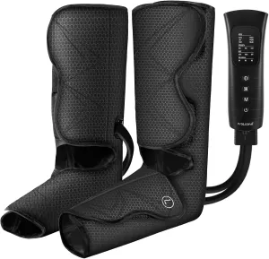 Leg Compression Massager with Heat for Circulation, Foot and Calf Massage Machine with Handheld Controller, Adjustable Leg Wraps Air Compression Boots Helpful for Edema, Gifts for Mom Dad