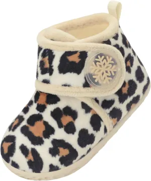 LeIsfIt Toddler Slippers Boys Girls House Slippers Kids Winter Boots Warm Lightweight House Shoes with Non-Slip Sole