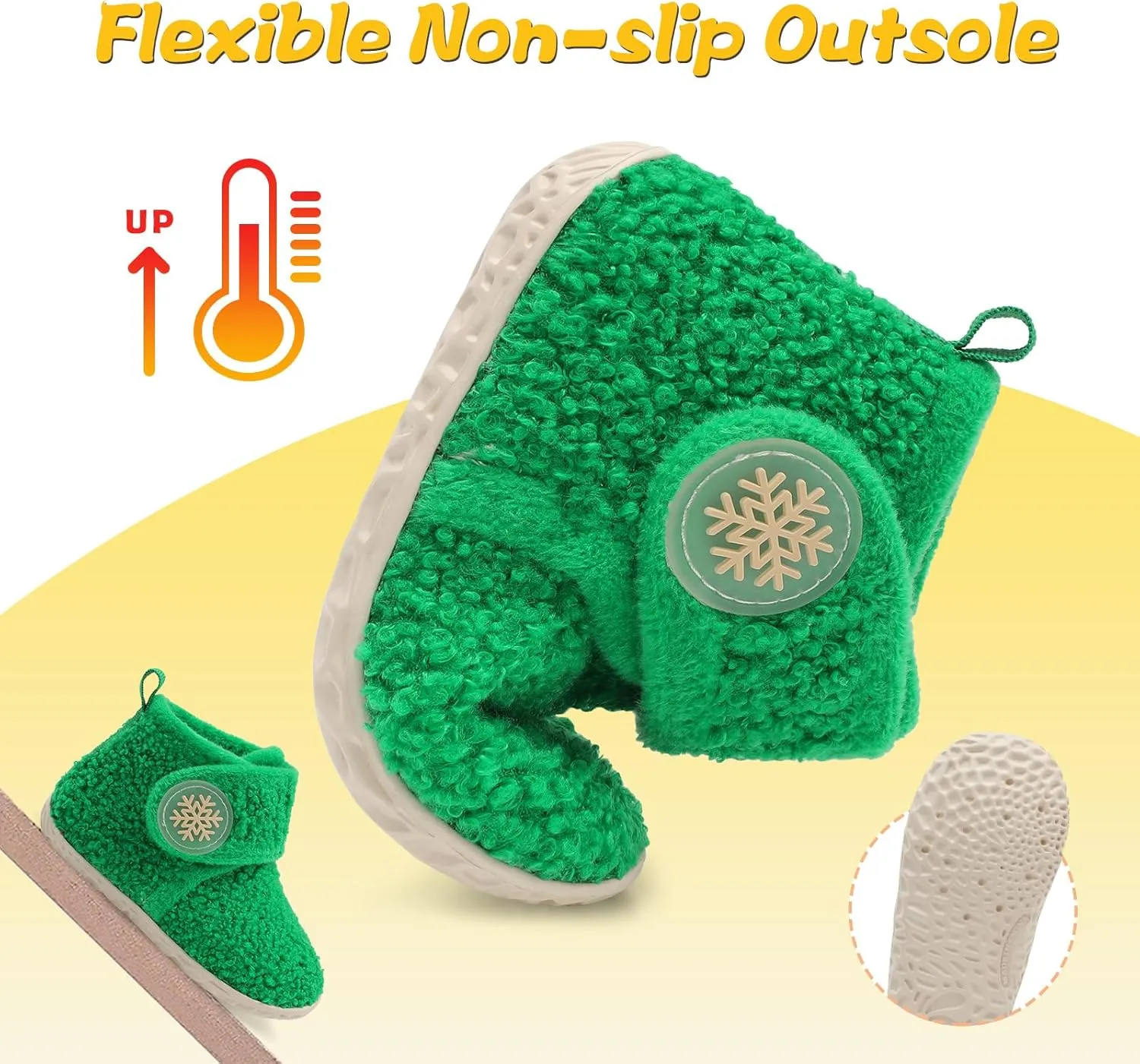 LeIsfIt Toddler Slippers Boys Girls House Slippers Kids Winter Boots Warm Lightweight House Shoes with Non-Slip Sole