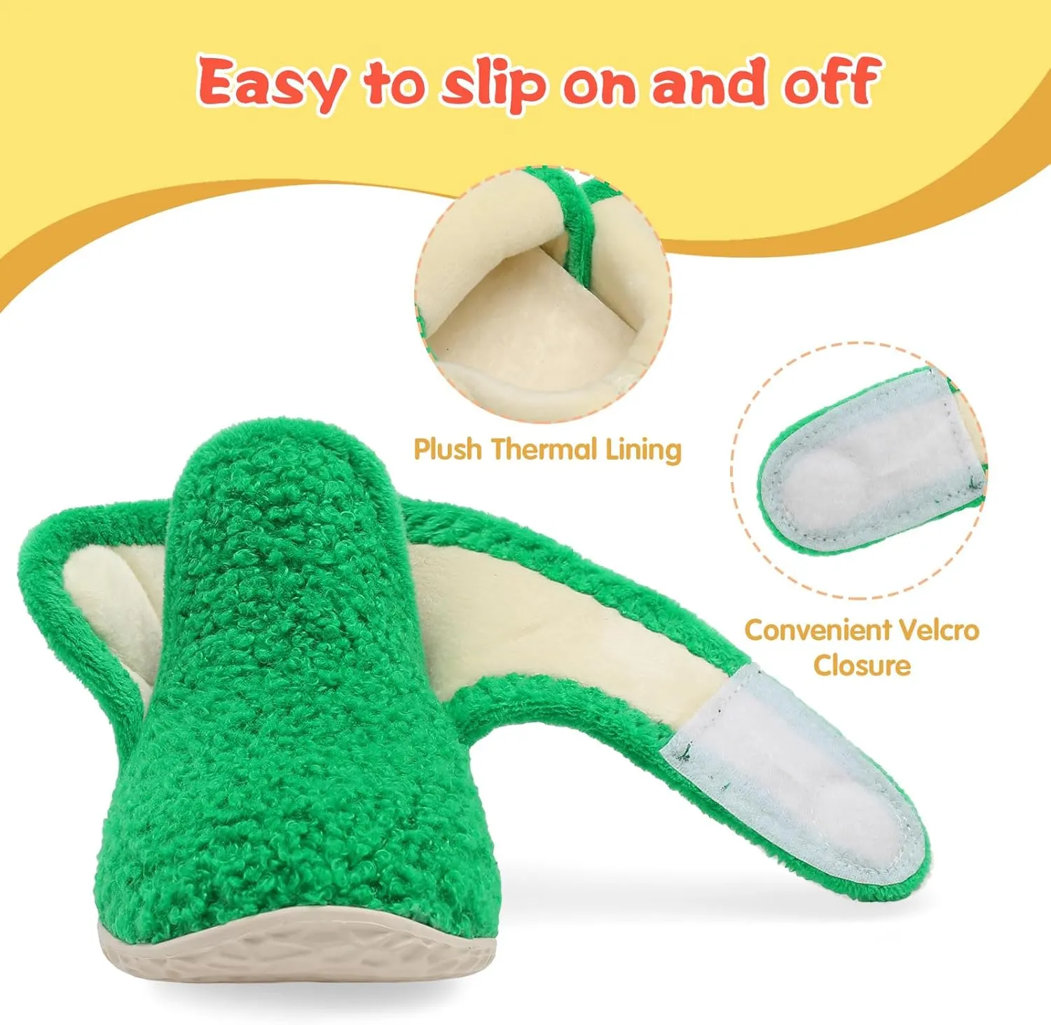 LeIsfIt Toddler Slippers Boys Girls House Slippers Kids Winter Boots Warm Lightweight House Shoes with Non-Slip Sole