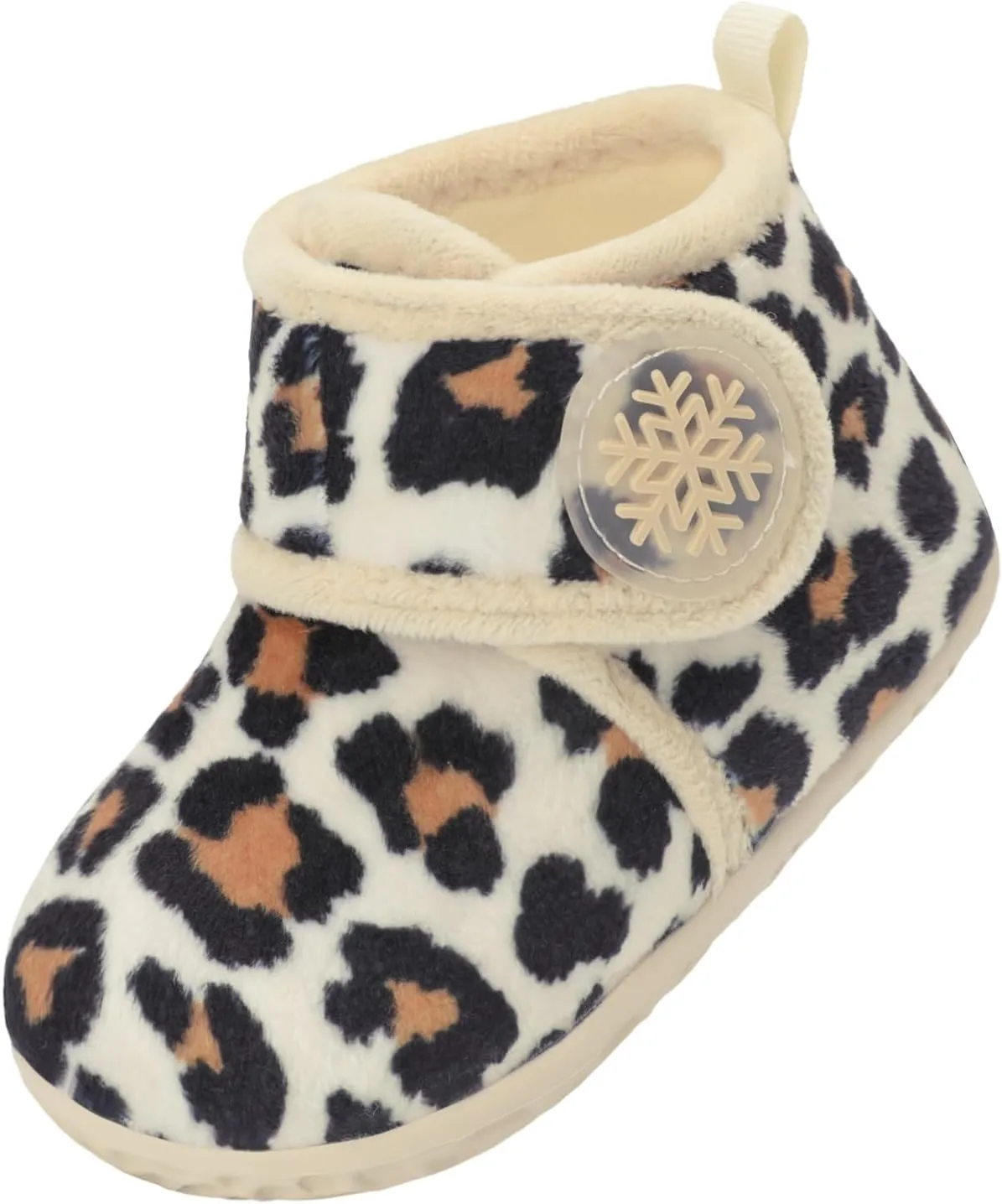 LeIsfIt Toddler Slippers Boys Girls House Slippers Kids Winter Boots Warm Lightweight House Shoes with Non-Slip Sole