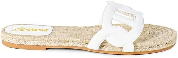 Liliana Comfortable Espadrille Flat Sandal with PU Foam Upper - Lightweight Platform, Breathable Design, Summer Beach Shoes, AILEEN-1