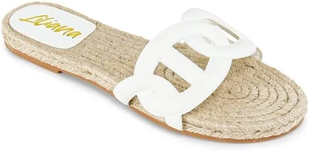 Liliana Comfortable Espadrille Flat Sandal with PU Foam Upper - Lightweight Platform, Breathable Design, Summer Beach Shoes, AILEEN-1