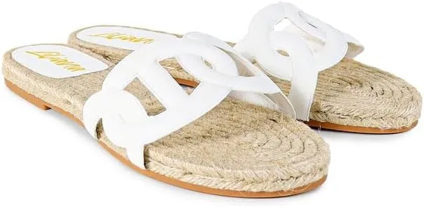 Liliana Comfortable Espadrille Flat Sandal with PU Foam Upper - Lightweight Platform, Breathable Design, Summer Beach Shoes, AILEEN-1