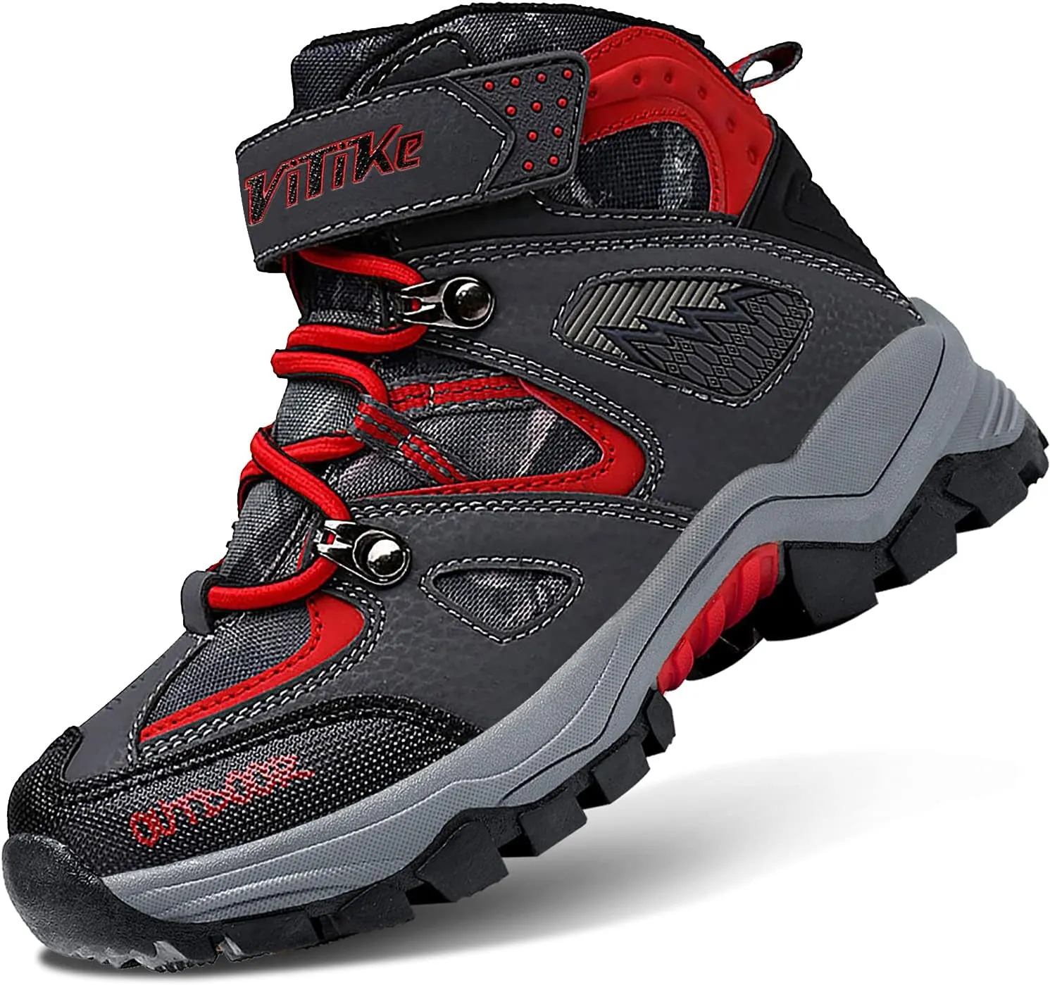 Littleplum Boys Snow Boots Winter Waterproof Antiskid Boots Hiking Outdoor Shoes Booties for Unisex Kids (Little Kid/Big Kid)