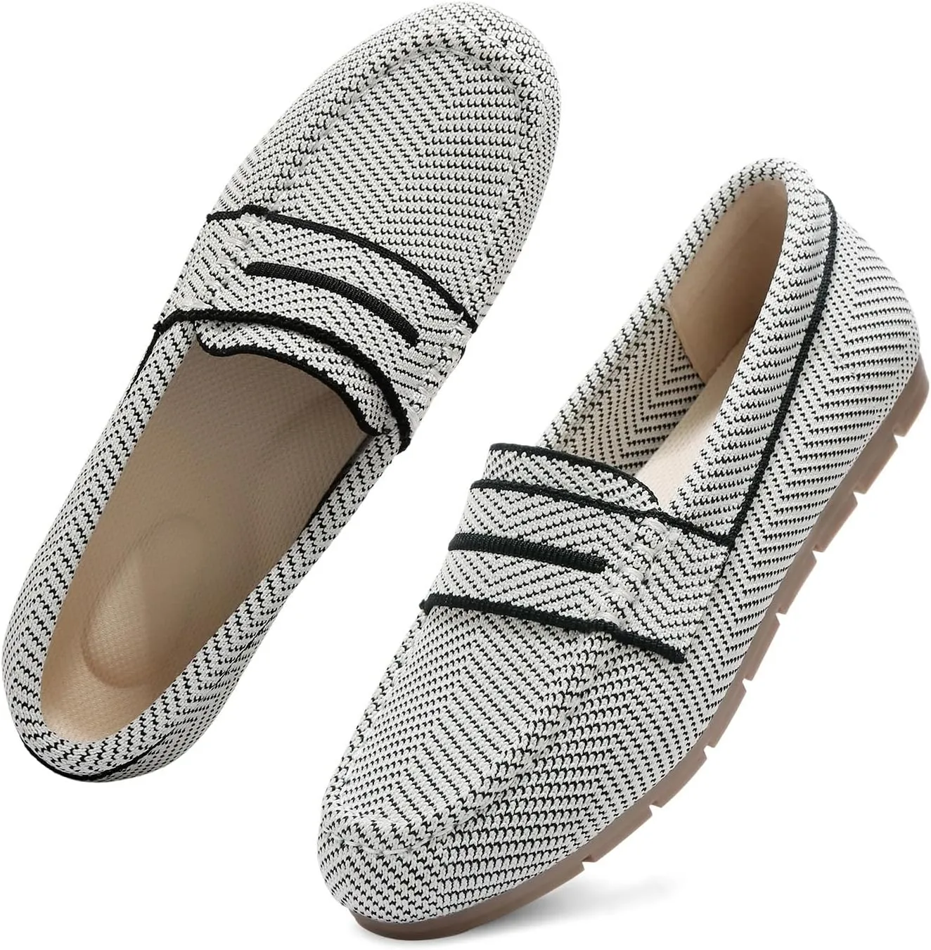 Loafers for Women Comfortable Slip on Work Flats Shoes Womens Dressy Casual Walking Shoes