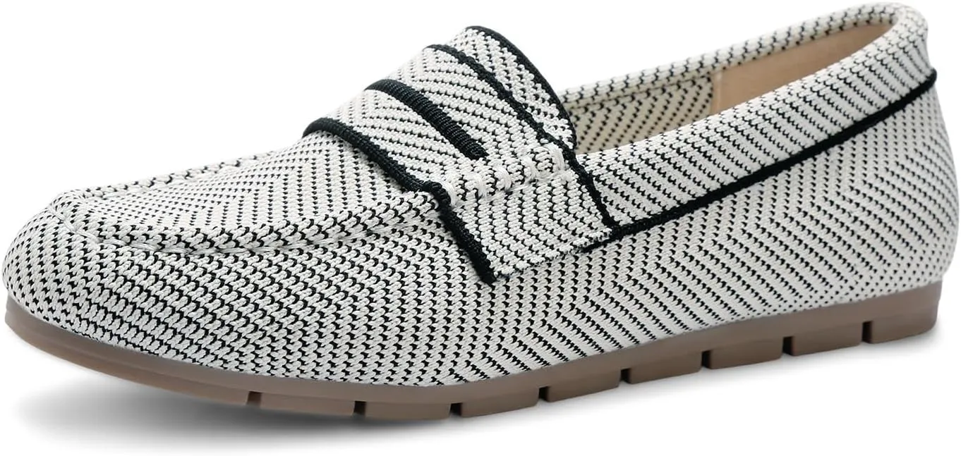 Loafers for Women Comfortable Slip on Work Flats Shoes Womens Dressy Casual Walking Shoes