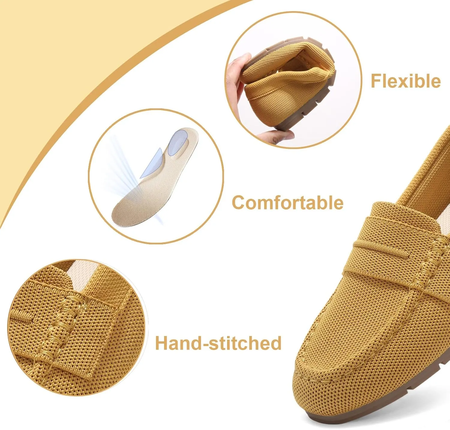 Loafers for Women Comfortable Slip on Work Flats Shoes Womens Dressy Casual Walking Shoes
