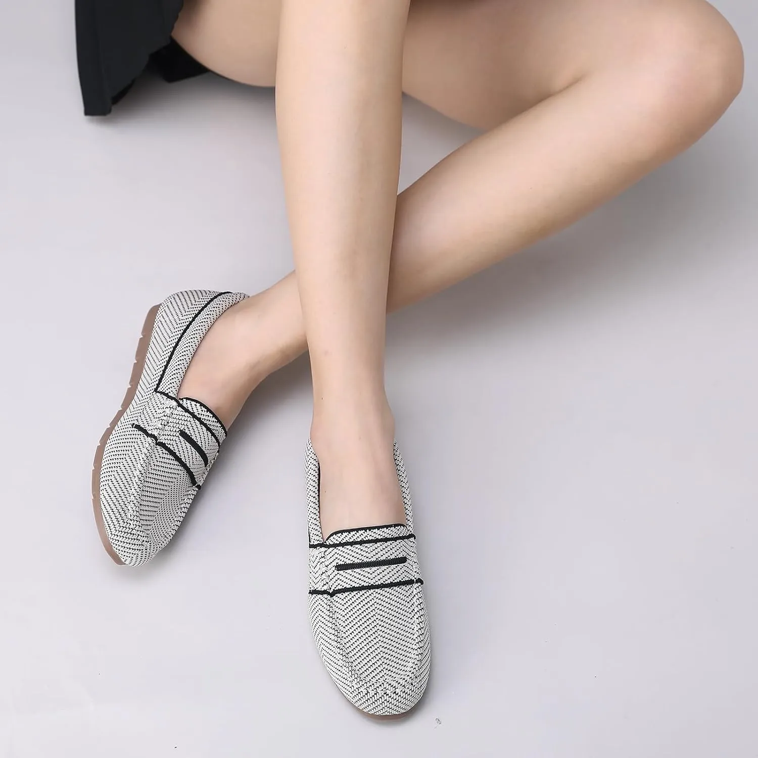 Loafers for Women Comfortable Slip on Work Flats Shoes Womens Dressy Casual Walking Shoes