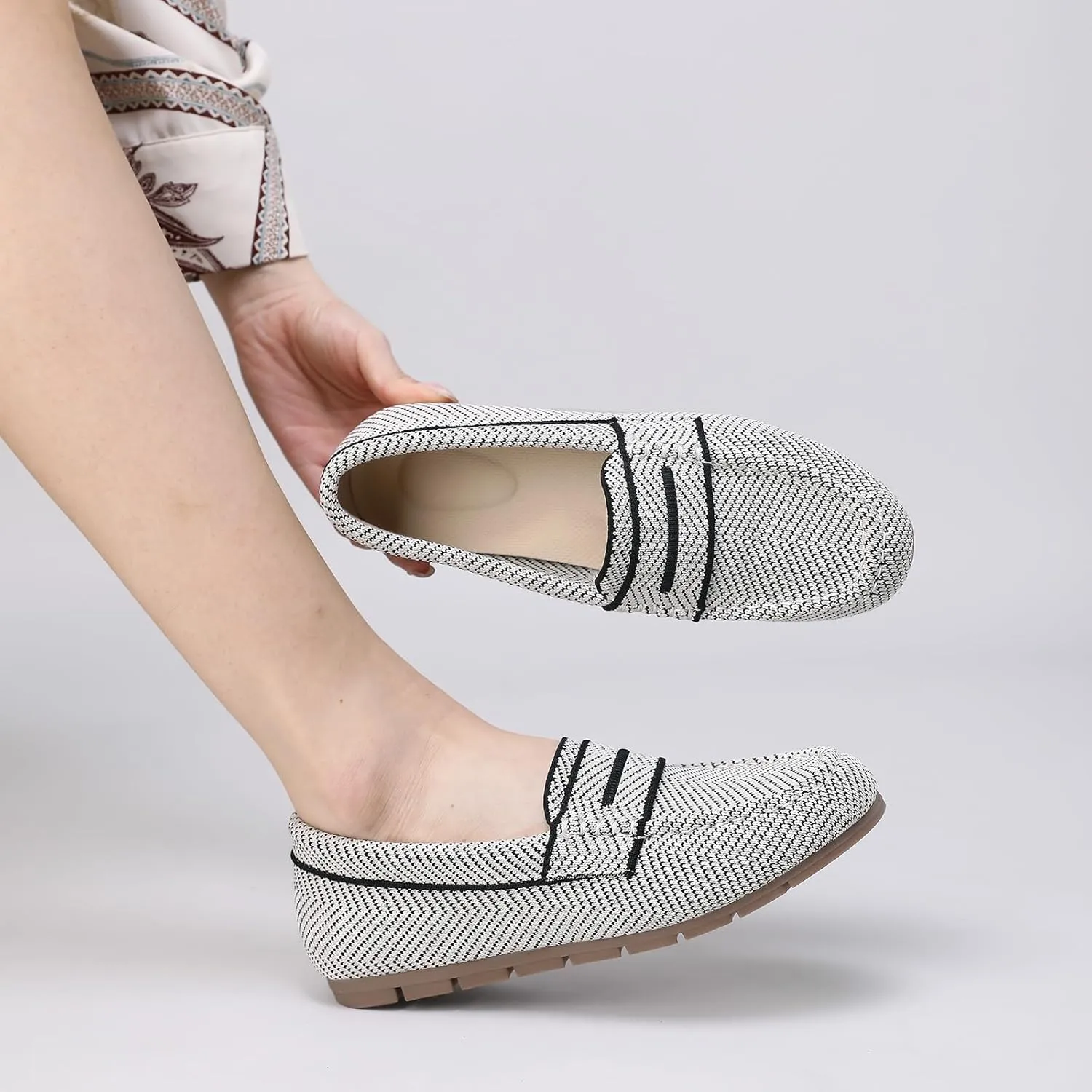 Loafers for Women Comfortable Slip on Work Flats Shoes Womens Dressy Casual Walking Shoes