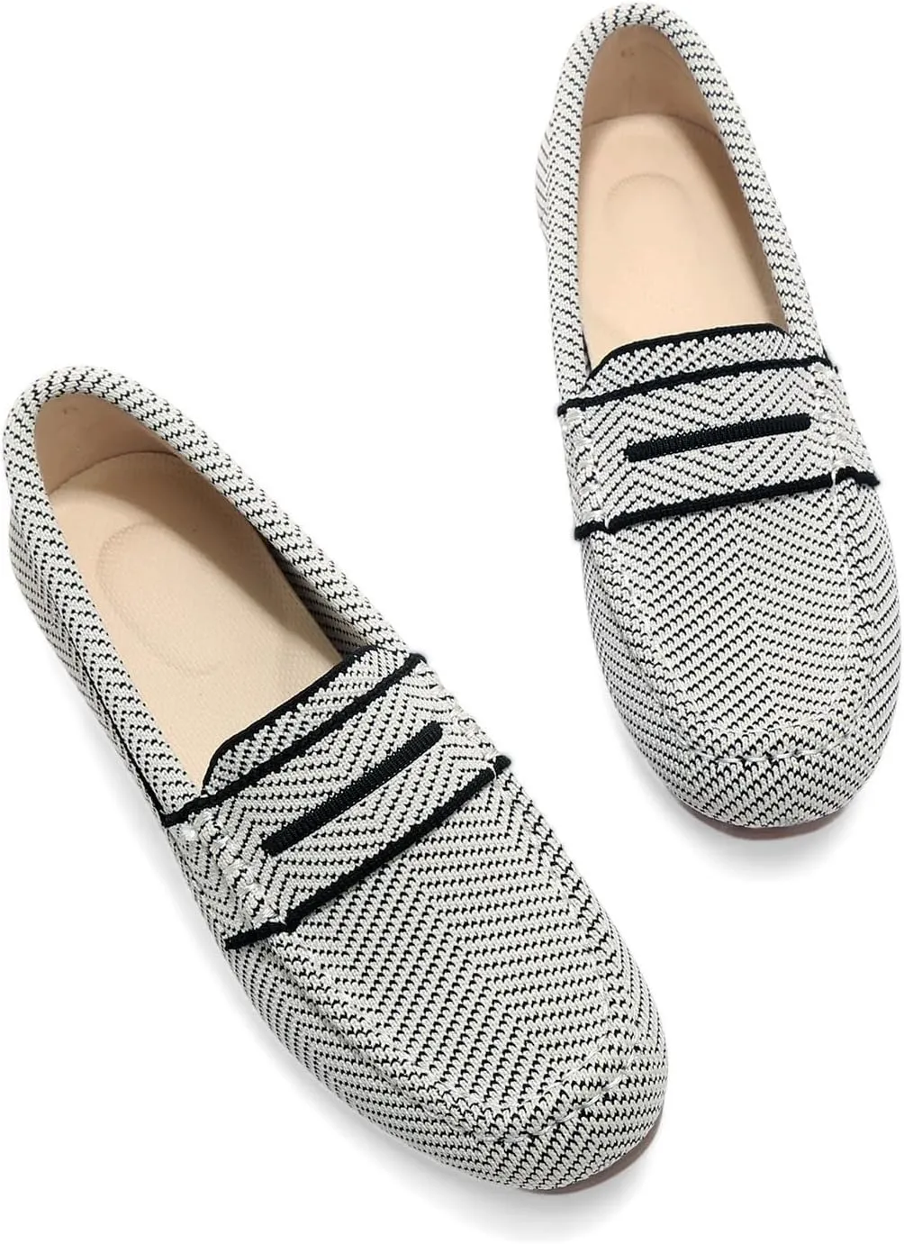 Loafers for Women Comfortable Slip on Work Flats Shoes Womens Dressy Casual Walking Shoes