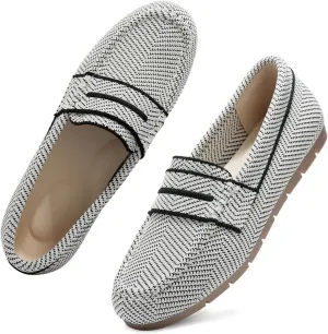 Loafers for Women Comfortable Slip on Work Flats Shoes Womens Dressy Casual Walking Shoes