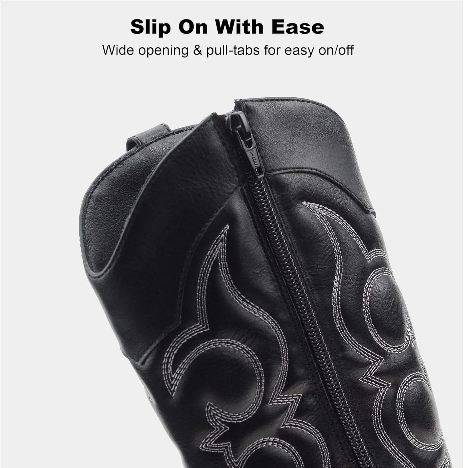 LseLom Girls Cowboy Boots Cowgirl Fashion Ankle Western Boots Boys Boots with Walking Heel Little Kid Big Kid