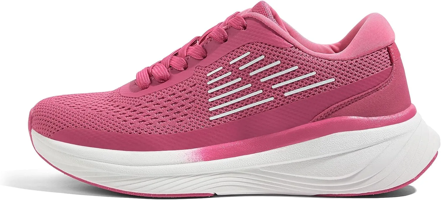 LUCKY STEP Women Running Shoes Chunky Tennis Workout Athletic Sports Gym Sneakers Cross Training Hiking Breathable Non Slip Walking Shoes