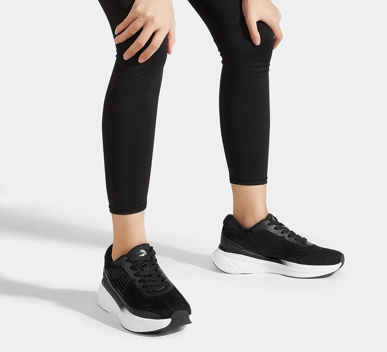 LUCKY STEP Women Running Shoes Chunky Tennis Workout Athletic Sports Gym Sneakers Cross Training Hiking Breathable Non Slip Walking Shoes