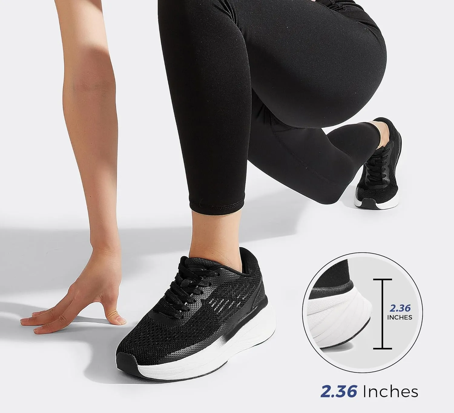 LUCKY STEP Women Running Shoes Chunky Tennis Workout Athletic Sports Gym Sneakers Cross Training Hiking Breathable Non Slip Walking Shoes