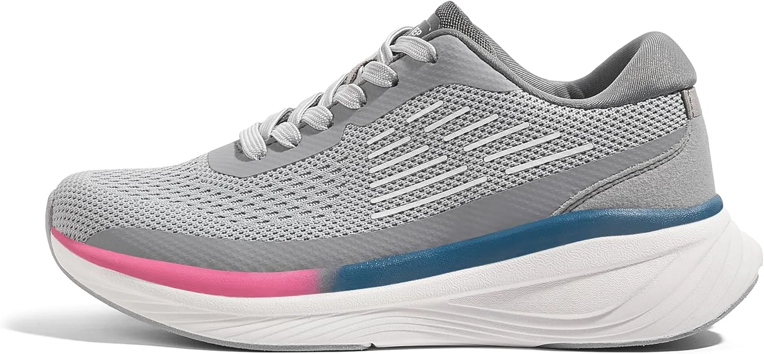 LUCKY STEP Women Running Shoes Chunky Tennis Workout Athletic Sports Gym Sneakers Cross Training Hiking Breathable Non Slip Walking Shoes