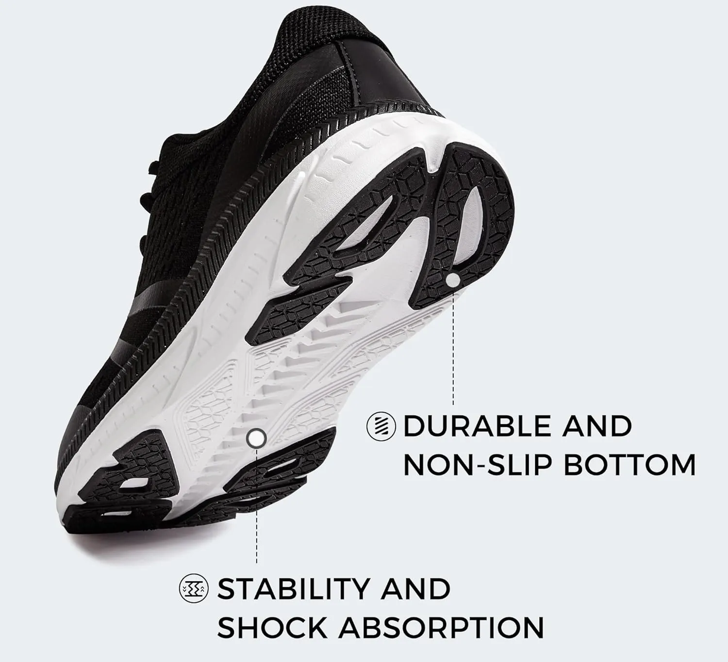 LUCKY STEP Women Walking Running Shoes Comfortable Hiking Shoes Breathable Non Slip Chunky Tennis Cross Training Workout Athletic Gym Sneakers