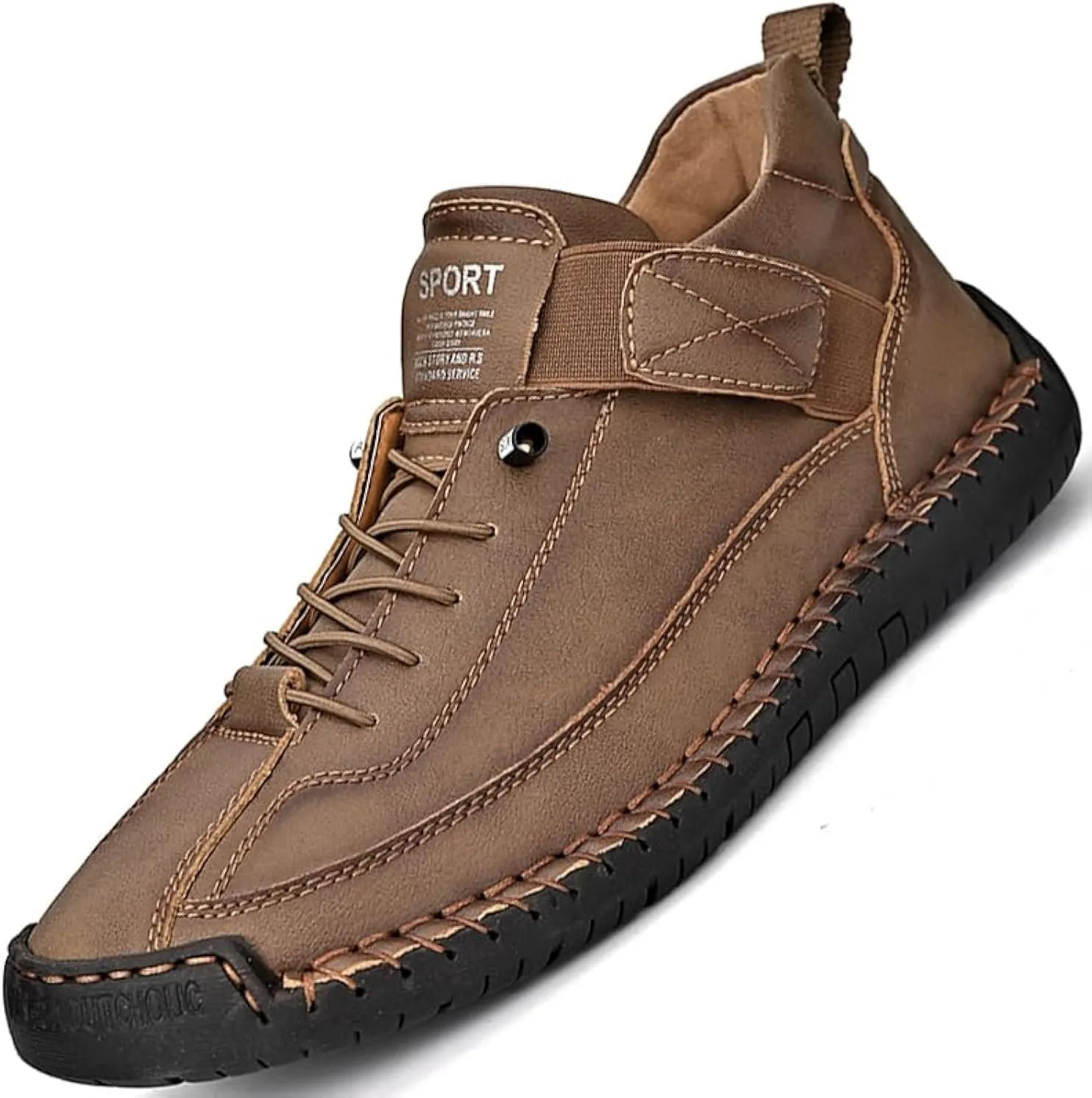 LZDZN Mens Leather Shoes for Men Loafers Casual Dress Driving Men's Boat Black Brown Khaki Blue Green Big Size Male Handmade Fashion