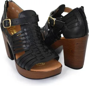 Macarena Collection Womens Shoes Leather Sandals for Women Huarache | Handmade Mexican Sandals Women | Comfortable & Stylish Womens Sandals 351 Multicolors