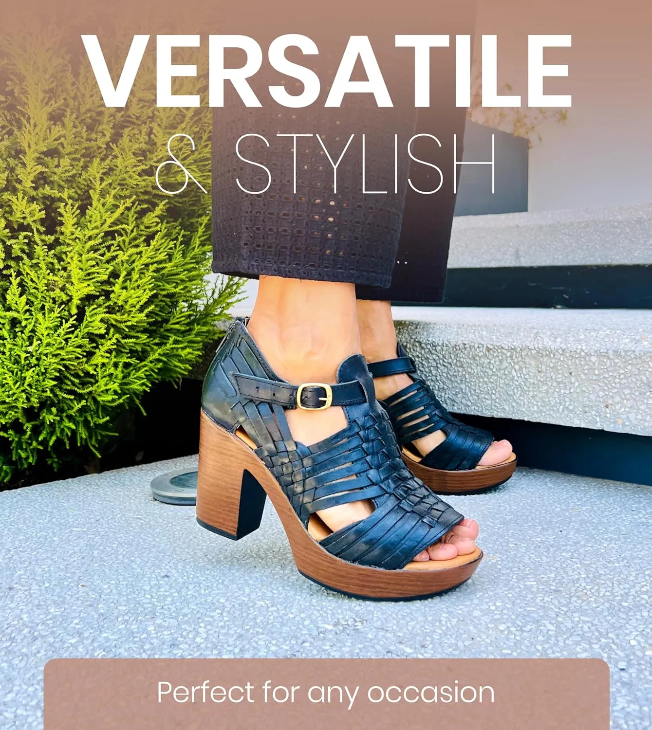 Macarena Collection Womens Shoes Leather Sandals for Women Huarache | Handmade Mexican Sandals Women | Comfortable & Stylish Womens Sandals 351 Multicolors