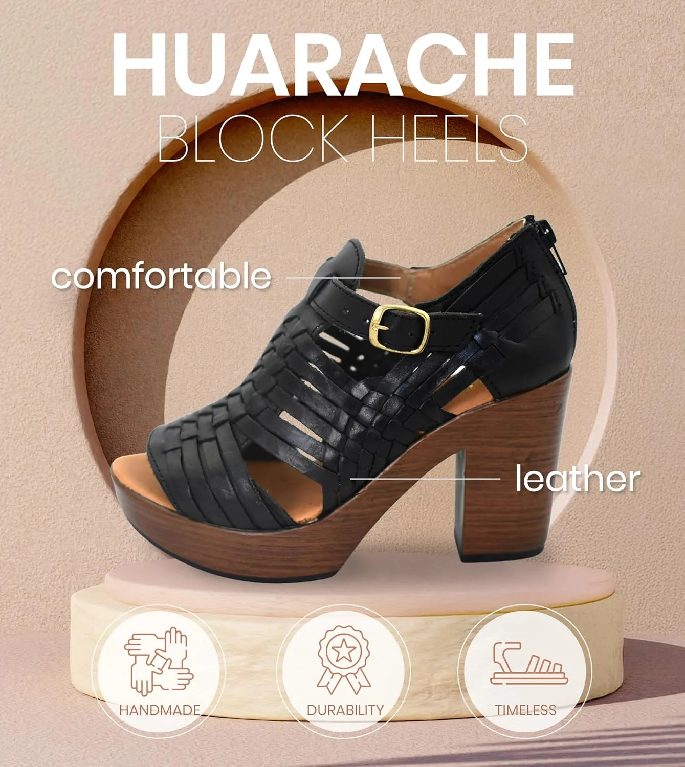 Macarena Collection Womens Shoes Leather Sandals for Women Huarache | Handmade Mexican Sandals Women | Comfortable & Stylish Womens Sandals 351 Multicolors