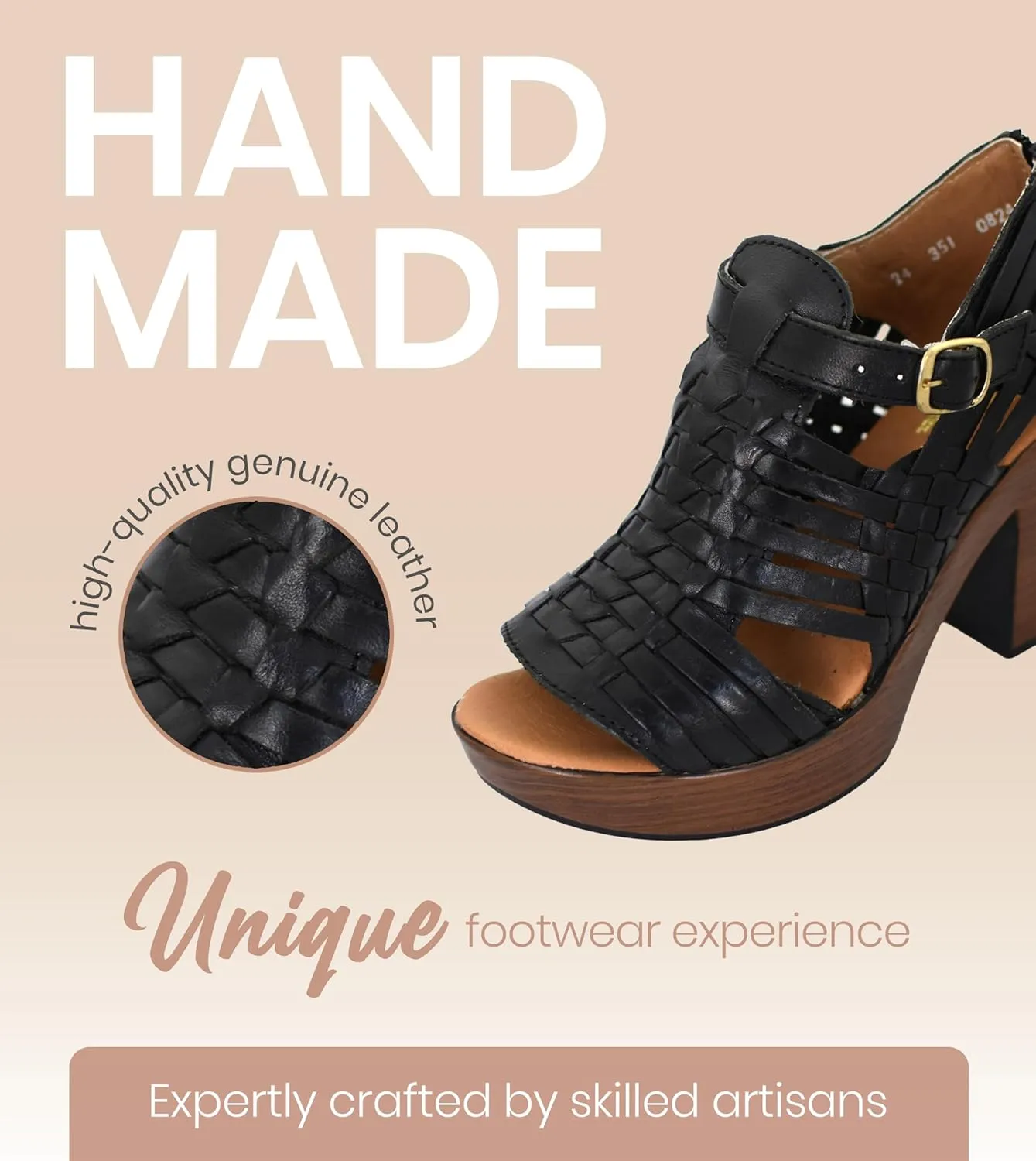Macarena Collection Womens Shoes Leather Sandals for Women Huarache | Handmade Mexican Sandals Women | Comfortable & Stylish Womens Sandals 351 Multicolors