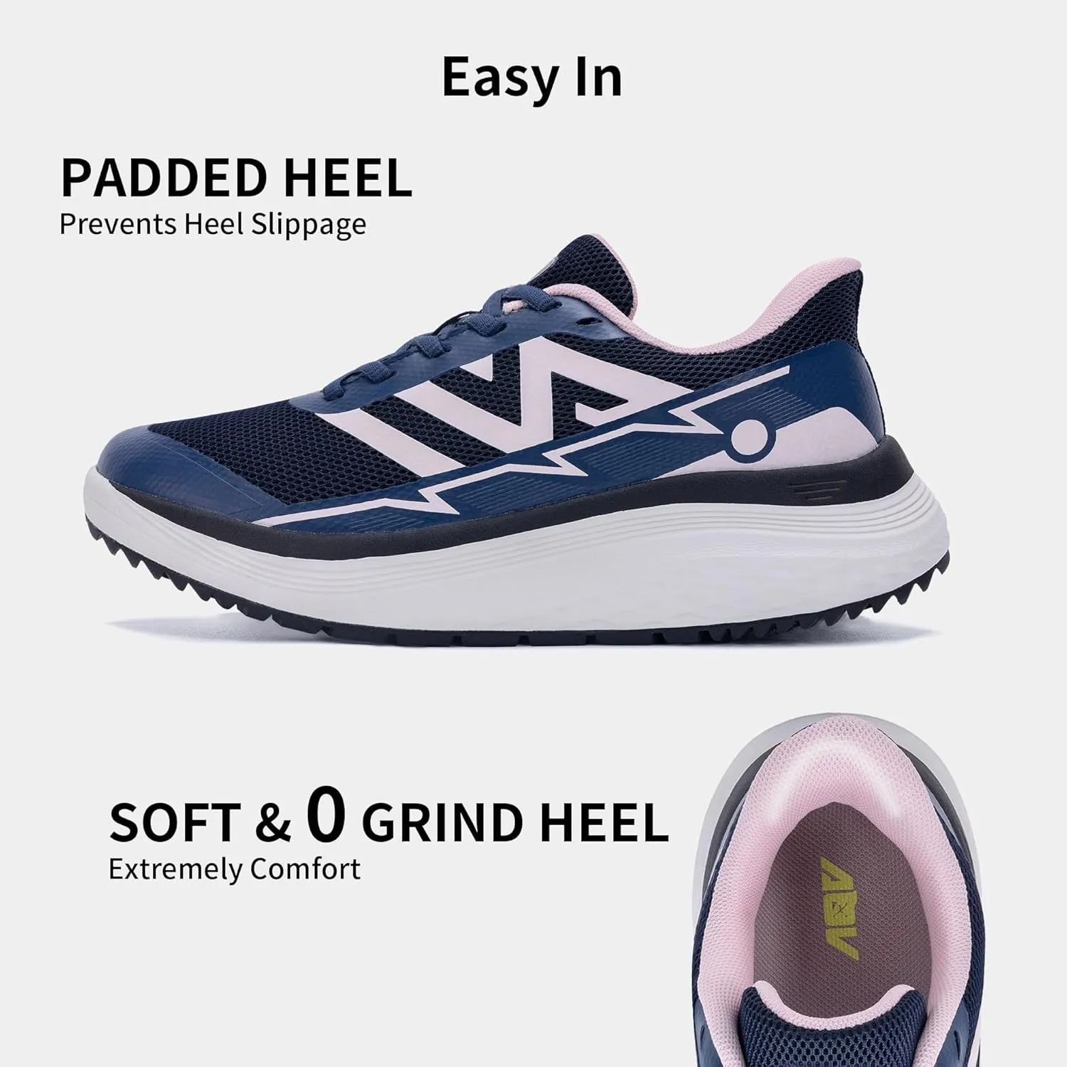 MAFEKE Womens Orthotic Walking Shoes Arch Support Slip On Plantar FasciitisTennis Shoes Comfortable Breathable Sneakers for Foot Heel Pain Relief US 7-11