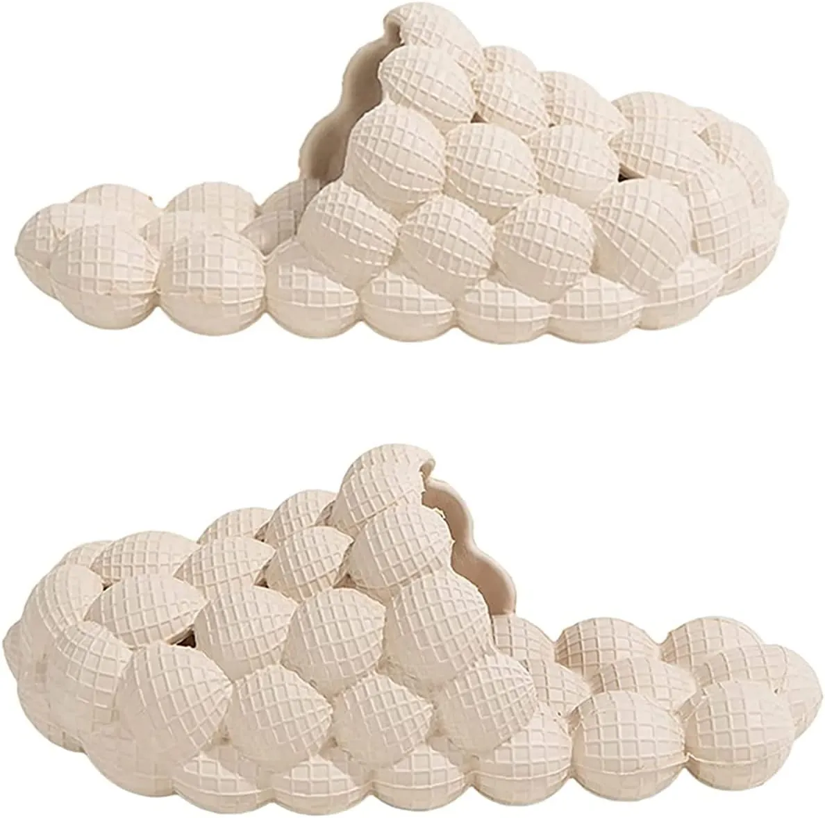 Massage Bubble Slides Slippers for Women Men, Funny Lychee Non-Slip Spa Slippers, Gym House Slippers Shower Bedroom Slippers, Thick Sole Spa Slides Slippers