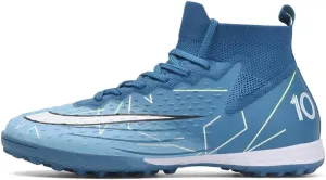 Maylrvjv Men's High-Top Soccer Shoes Anti-Slip Wear-Resistant Football Boots Spikes Athletic Shoes