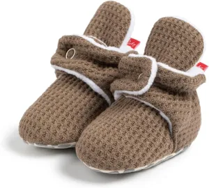 Meckior Newborn Infant Baby Girls Boys Warm Fleece Winter Booties First Walkers Slippers Shoes