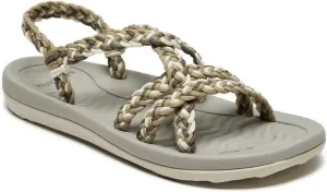 MEGNYA Women's Comfortable Walking Sandals with Arch Support, Athletic Hiking Sandals with Handmade Straps, Outdoor Soft Water Sandals for Beach Poolside Travel Camping