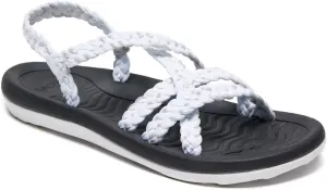 MEGNYA Women's Comfortable Walking Sandals with Arch Support, Athletic Hiking Sandals with Handmade Straps, Outdoor Soft Water Sandals for Beach Poolside Travel Camping