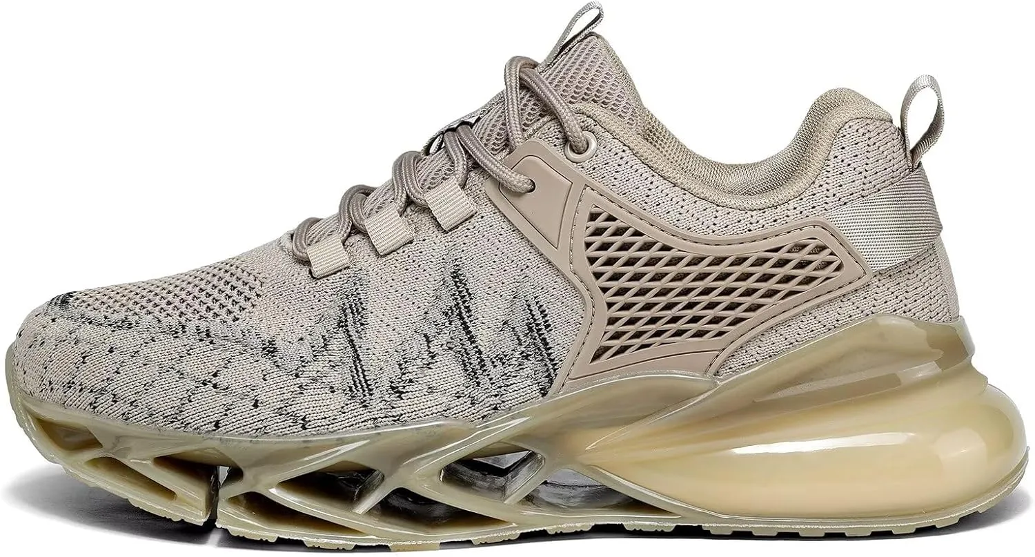 Mens Air Fashion Sneakers Blade Running Walking Shoes Comfortable Non Slip Work Sport Athletic Tennis Shoes