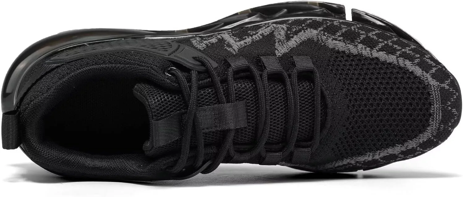 Mens Air Fashion Sneakers Blade Running Walking Shoes Comfortable Non Slip Work Sport Athletic Tennis Shoes