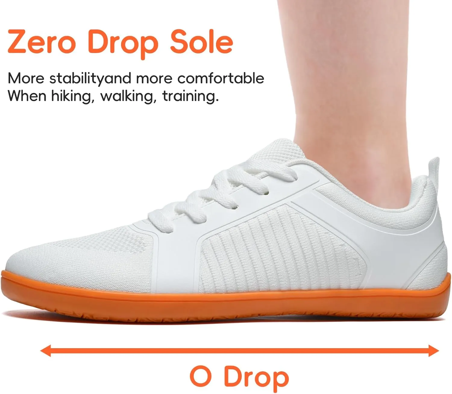 Men's Barefoot Shoes Wide Toe Box Cross Training Running Zero Drop Minimalist Sneakers