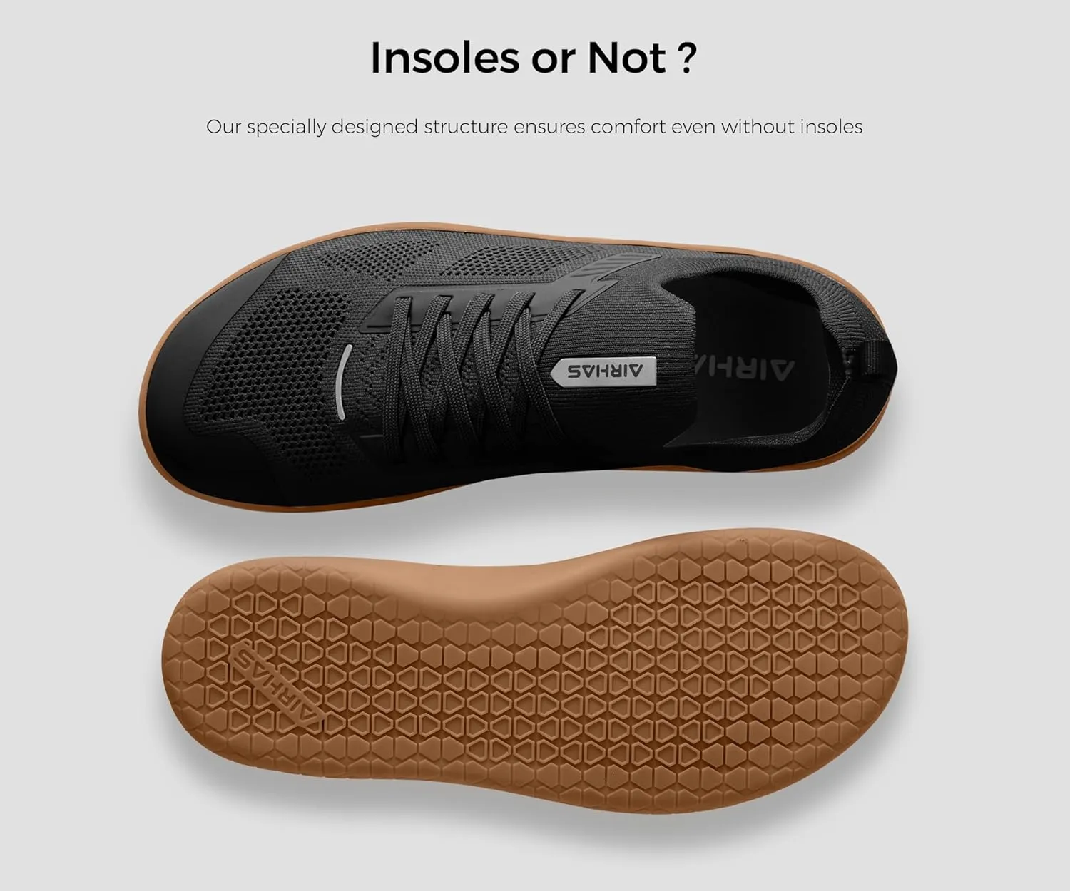 Men's Barefoot Shoes Zero Drop Wide Toe Box Minimalist Gym Shoes for Men Deadlift Cross Training Sneakers