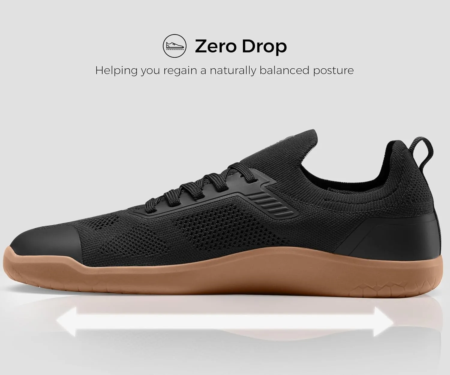 Men's Barefoot Shoes Zero Drop Wide Toe Box Minimalist Gym Shoes for Men Deadlift Cross Training Sneakers