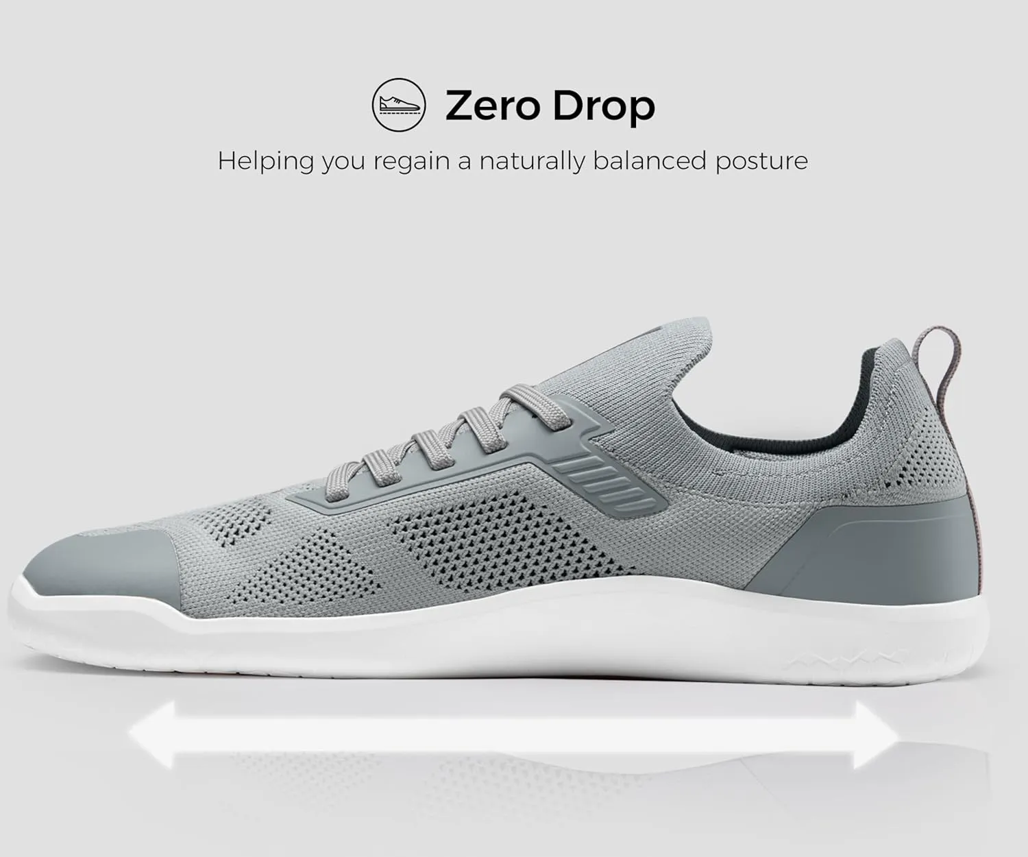 Men's Barefoot Shoes Zero Drop Wide Toe Box Minimalist Gym Shoes for Men Deadlift Cross Training Sneakers