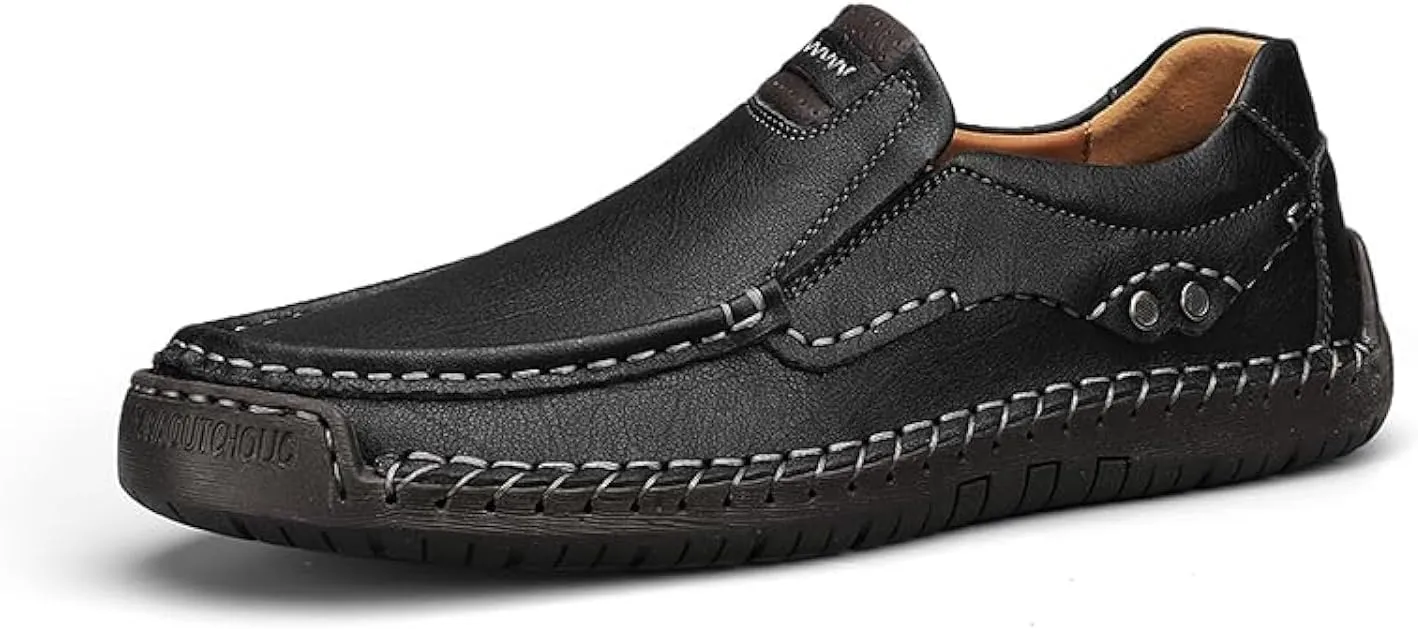 Men's Casual Leather Loafers Shoes Slip On Dress Shoes Walking Driving Moccasins