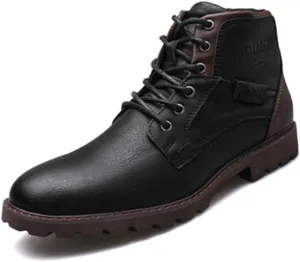 Mens Chelsea Boots Dress Shoes Side Zipper Chukka Motorcycle Comfortable Walking Ankle Booties