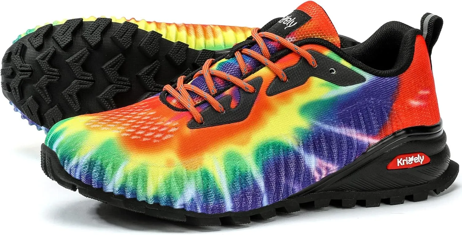 Men's Fashion Sneakers Lightweight Breathable Walking Shoes Tennis Cross Training Shoe Non Slip Trail Running Shoes