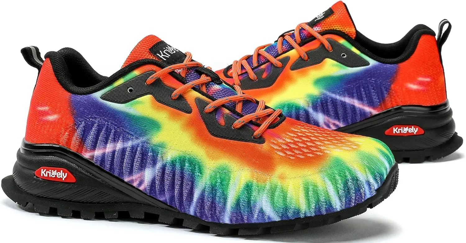 Men's Fashion Sneakers Lightweight Breathable Walking Shoes Tennis Cross Training Shoe Non Slip Trail Running Shoes