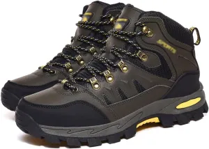Men's Hiking Shoes, High Top, Outdoor, Camping, Open Air, Mountain Climbing, Hiking (Color : Army Green, Size : 9.5)
