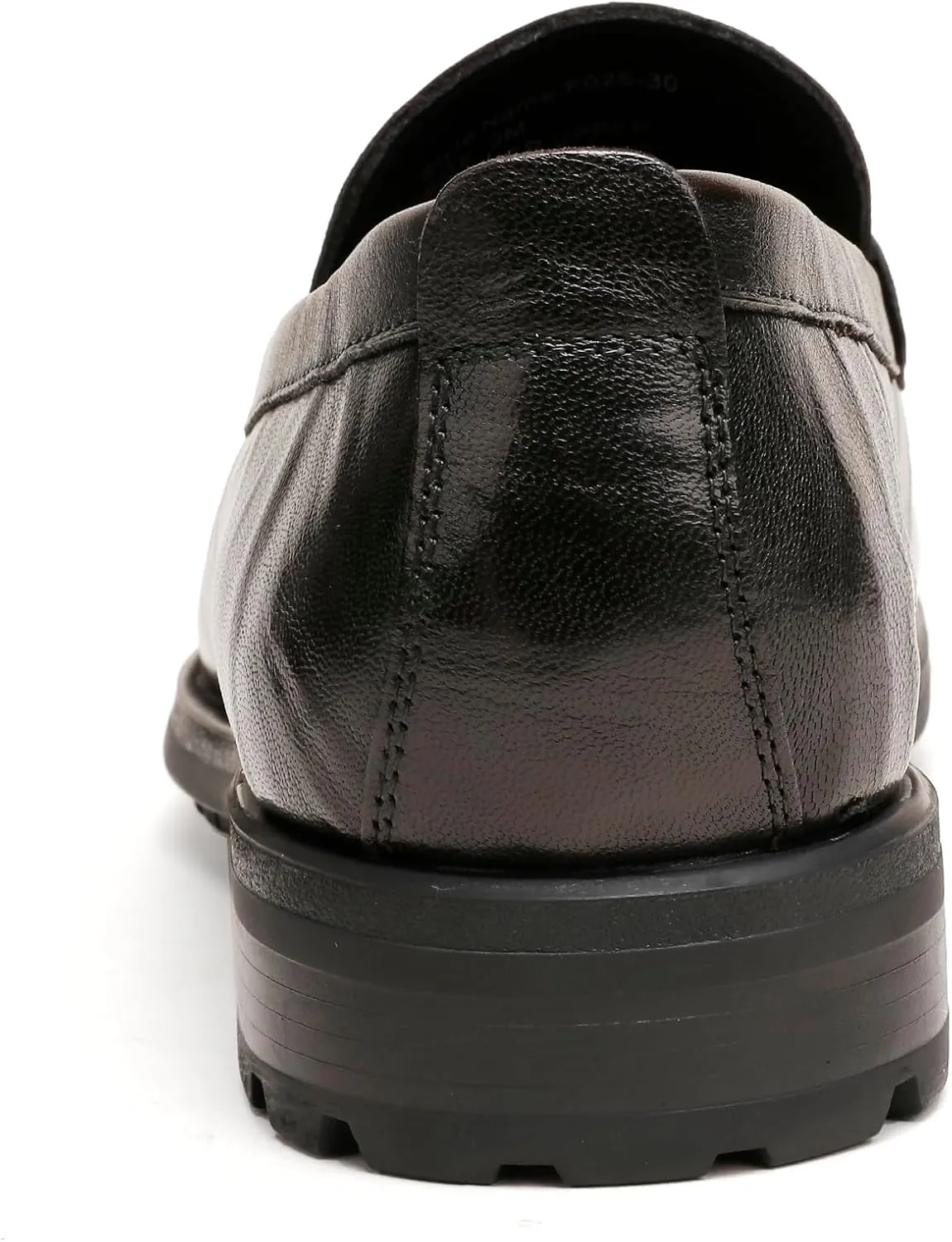 Mens Leather Penny Loafers, Classic Crocodile Printed Business Dress Shoes with Metal Buckle Slip on Penny Shoes for Mens