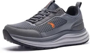 Men's Orthopedic Trail Running Shoes: Comfortable Arch Support Plantar Fasciitis Cross Training Athletic Sneakers, Orthotic Flat Feet Hiking Workout Tennis Walking Sports Shoes for Foot Heel Pain