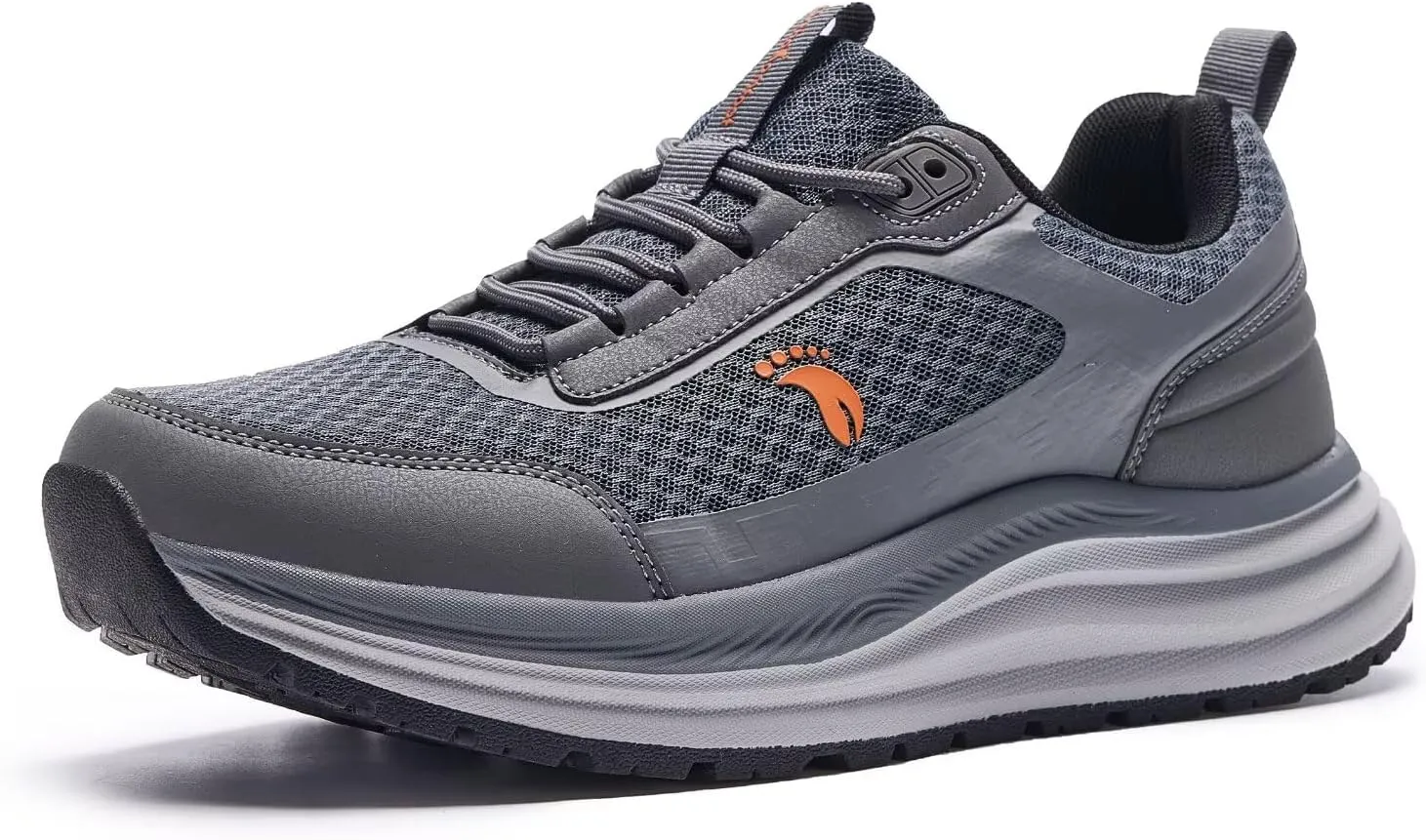 Men's Orthopedic Trail Running Shoes: Comfortable Arch Support Plantar Fasciitis Cross Training Athletic Sneakers, Orthotic Flat Feet Hiking Workout Tennis Walking Sports Shoes for Foot Heel Pain